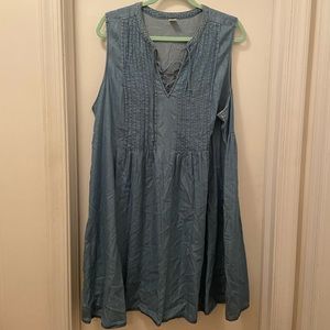 Chambray dress short sleeveless Old Navy XL